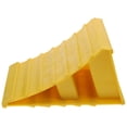 thumbnail image 4 of Yellow Heavy Duty Wheel Chock for Outdoor Use Sturdy PE Material with Excellent Absorption 1PC, 4 of 8