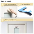 thumbnail image 2 of Uxcell 1.97" ABS Brushed Self Adhesive House Number 2 Bronze Tone 2 Pack, 2 of 7