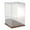 Hardwood Base (Mirrored), variant on Plymor Clear Acrylic Display Case with Hardwood Base (Mirror Back), 10" W x 10" D x 15" H