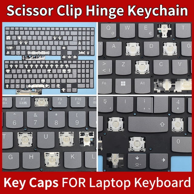 Replacement Backlit Keycap Key For Lenovo Legion Legion 7 16ITHg6 16ACHg6 S7-16ARHA7 82K6 S7-16IAH7 Laptop Keyboard KEY & Clips 5 Rubber Pad