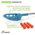 thumbnail image 4 of Champion Sports Rhino Lacrosse Set: Rhino Skin Training Equipment for Boys, Girls, Kids, Youth and Amateur Athletes - 12 Aluminum Sticks and 12 Balls for Indoor Outdoor Use, 4 of 8