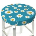 thumbnail image 3 of Susaid Daisies Flowers Print Elastic Bar Stool Cover Personalized Washable Stool Cover for Barbershop Home Bar Kitchen-12 inch, 3 of 7