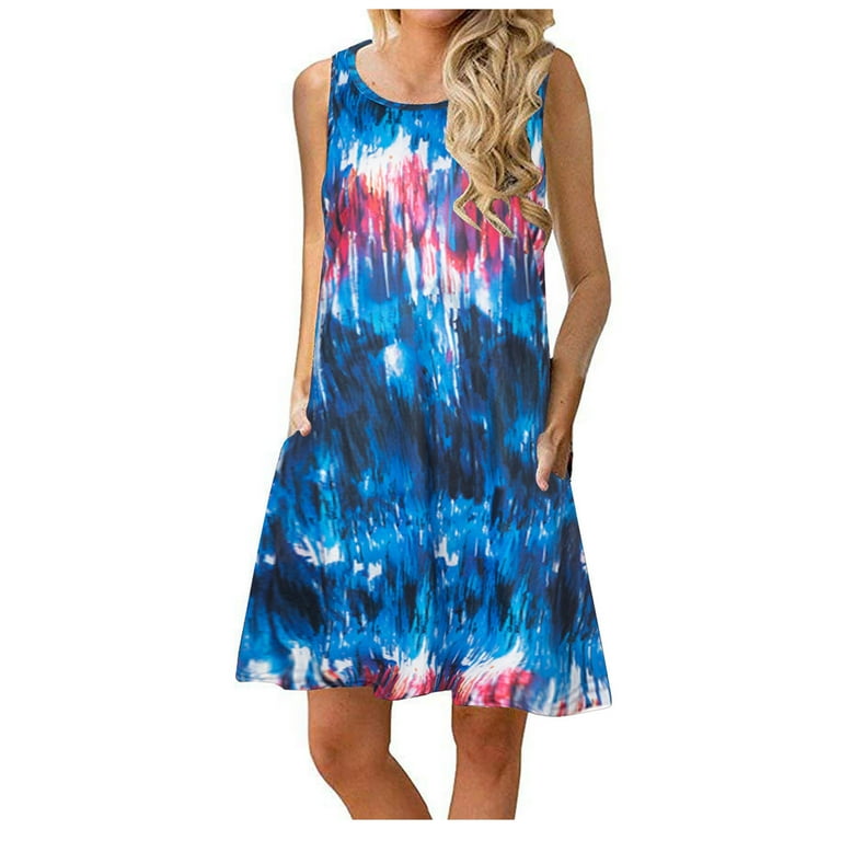 IROINNID Women's Shift Dress Sleeveless Summer Pockets Casual Loose Tank Dress Prints Drop Waist Dress - Walmart.com IROINNID Women's Shift Dress Sleeveless Summer Pockets Casual Loose Tank Dress Prints Drop Waist Dress - Walmart.com
