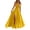 Yellow, variant on Rggeeun Women'S Dress Solid Color Sleeveless Off-Shoulder V-Neck Open-Back Ankle-Length Soft Fabric Loose Fit Front Slit Design & Plus Size Pleated Ruffle For Summer Beach Versatile Sundress,Yellow,L
