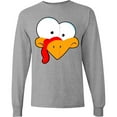 thumbnail image 3 of Inktastic Thanksgiving Goofball Turkey Face Long Sleeve T-Shirt, 3 of 5