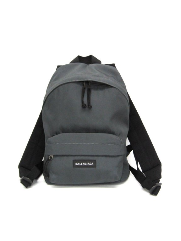 Pre-Owned Balenciaga Explorer Backpack S 558163 Men,Women Nylon Backpack Black,Gray