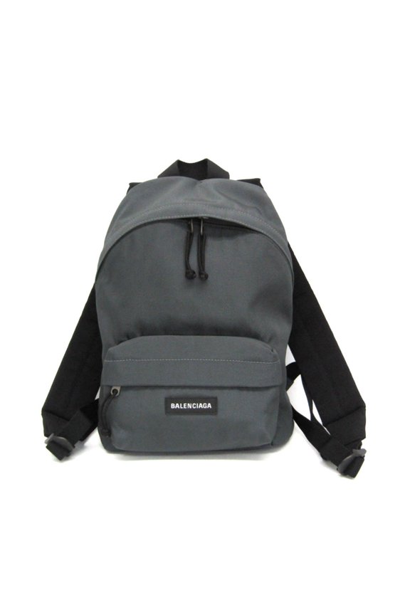Pre-Owned Balenciaga Explorer Backpack S 558163 Men,Women Nylon Backpack Black,Gray