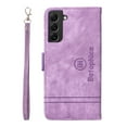thumbnail image 6 of for Samsung Galaxy S22 Flip Case, Slide Card Pocket Premium PU Leather Folio Flip with Design Card Slots Wrist Strap Shockproof Kickstand Magnetic Protective Cover for Samsung S22, Purple, 6 of 15
