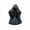 A, variant on Halloween Ghost LED Night Light, Resin Black Grim Reaper Figurine Lamp, Spooky Illuminated Decoration for Desktop Tabletop Home Display