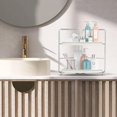 thumbnail image 4 of GHSDFBB Bathroom Organizers Countertop, 2-Tier Corner Shelf, Counter Organizers, Bathroom Storage, Makeup Cosmetic Perfume Vanity Organizers for Bathroom Washroom Kitchen Spice Rack, 4 of 7
