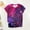 Hot Pink, variant on Helii Women's Galaxy Print T Shirt 3D Digital Starry Sky All over Print Graphic Tee Short Sleeve Crewneck Loose Fit Casual Summer Tops Trendy Festival Concert Outfits 4 Colors