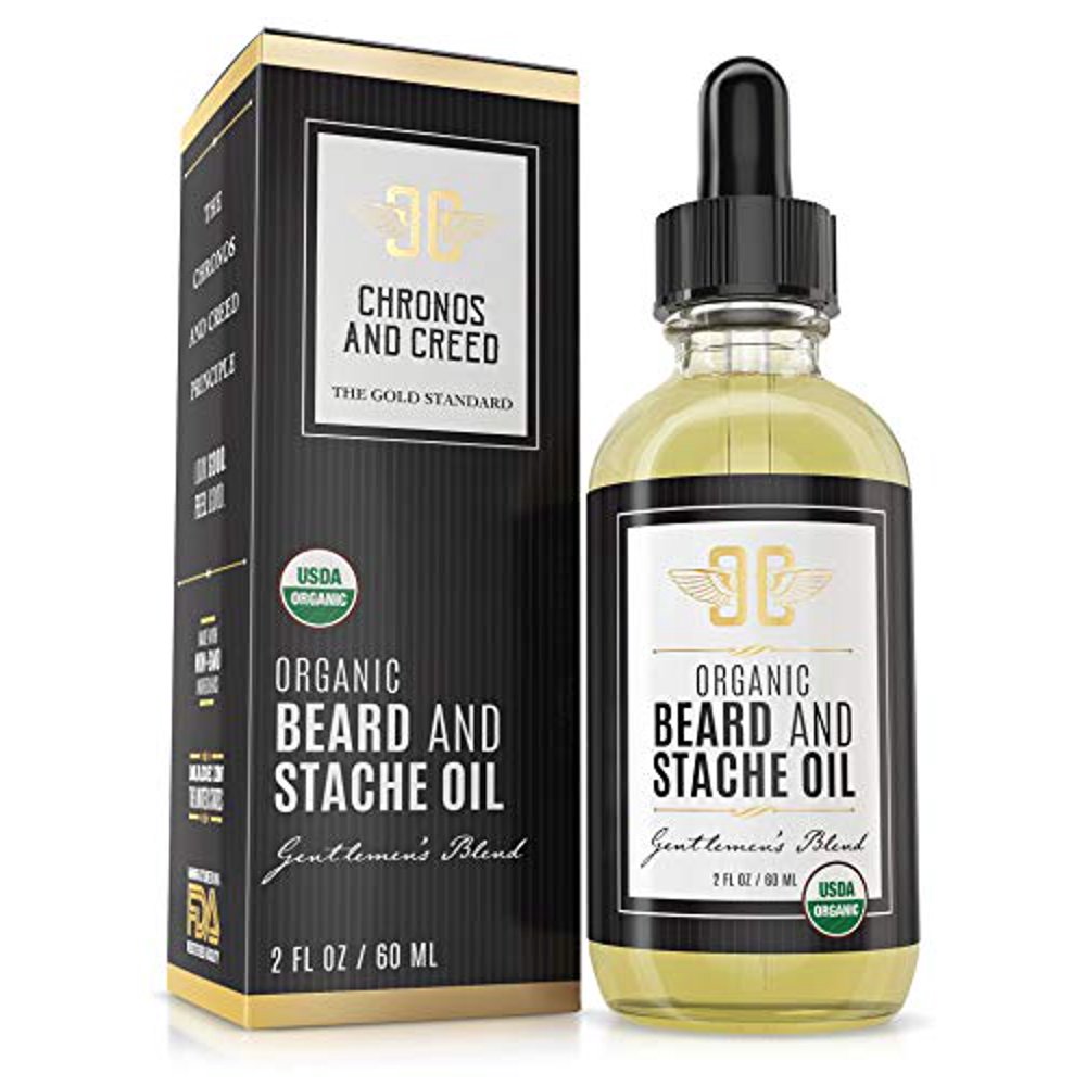 Certified Organic Beard Oil (2oz) For Softer, Smoother Facial Hair