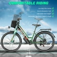 thumbnail image 4 of Gocio 26" City Commuter Electric Bike for Adults, 750W Peak Motor, 48V 7.8Ah (374Wh) Removable Battery, 19.8 Mph 7-Speed Ebike, UL2849 Certified, 4 of 13