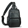 thumbnail image 3 of Genuine Leather Sling Bag for Men Women Retro Sling Backpack Purse Crossbody Bag, 3 of 8