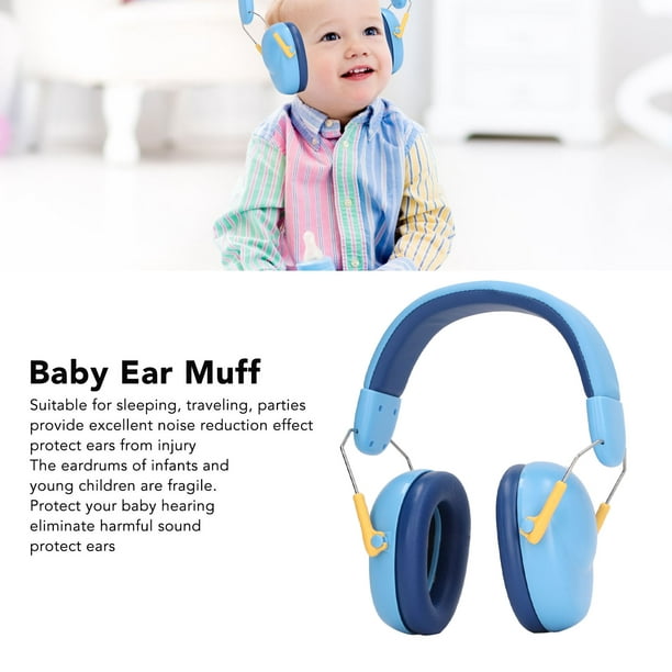 Protection auditive pour bébé, casque antibruit pour enfants de 0 à 3 ans,  bébés, tout-petits, bébé pour dormir, avion, concerts, théâtre, feux  d'artifice, cache-oreilles pour bébé. 