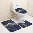 thumbnail image 1 of EREHome Canyon Gunnison at Painted Wall View 3 Piece Bathroom Rugs Set Bath Rug Contour Mat and Toilet Lid Cover, 1 of 2