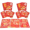thumbnail image 6 of WASHWEPE 30Pcs Red Envelopes New Year Red Packets Coated Paper Rectangular For Chinese New Year Festive Occasions, 6 of 8