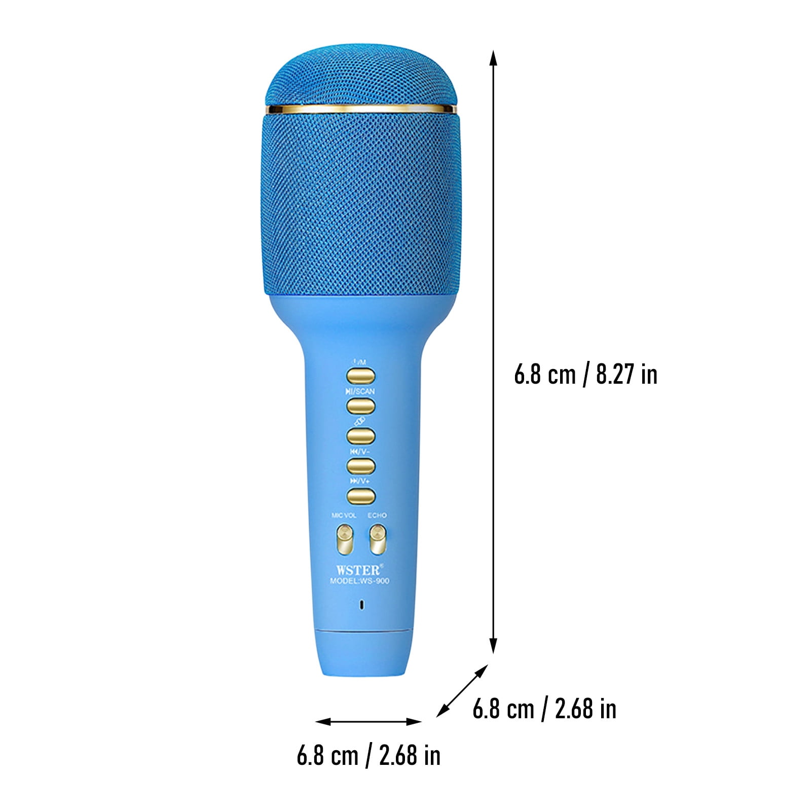 2 in 1 Karaoke Wireless Microphone, New Microphone Speaker Integrated Wireless Microphone Bluetooth Mobile Live Microphone with Four Kinds of Sound Effects PA System for Adults and Kids