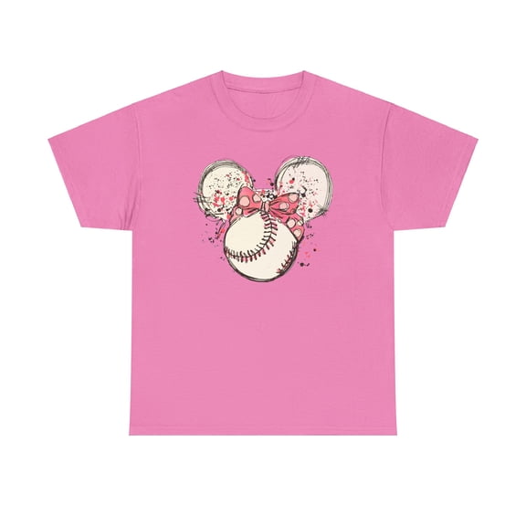 Baseball Mom mouse for wife mom mother's day gifts Unisex Cotton Tee