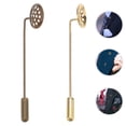 thumbnail image 2 of MasteelfCA 10 Pcs Brochettes Corsage Bâton Plateau en Alliage de Zinc Forme Ronde Bricolage, 2 of 8