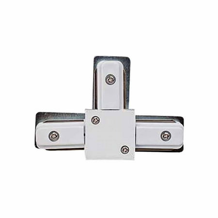 

Track Lighting White Metal T Connector 2 Conductor | Renovator s Supply