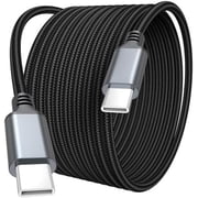 15 ft USB C 100W, Extra Long USBC to Type-C Charger Cord USB-C 2.0 Data Transfer Braided with E-Marker Chip for 17/16/15 Android Phone MacBook Pro/Air Laptop Tablet