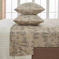 thumbnail image 6 of Great Bay Home Rustic Inspired Microfiber Sheet Set (Twin, Bear Mountain), 6 of 7
