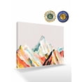 thumbnail image 2 of Mountains Grey Wall Art for Living Room,Canvas Picture Wall Decor for Bathroom Bedroom,Coloured Multi Abstract Modern Painting Painting Artwork for Office Kitchen Hallway Dining Room Decor 20"x24", 2 of 8