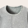 thumbnail image 5 of Ulanda Newborn Baby Boy Clothes Cotton Shirt Bodysuit Button Up Long Sleeve Romper Jumpsuit One-Piece Outfit (Grey, 12-18 Months), 5 of 9