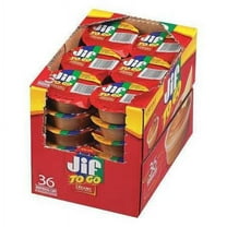 Jif To Go Creamy Peanut Butter, 1.5 Ounce (Pack of 36)