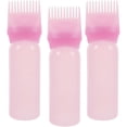thumbnail image 3 of 3pcs Root Comb Applicator Bottle Hair Oil Applicator Bottle Hair Dye Comb Bottle, 3 of 3