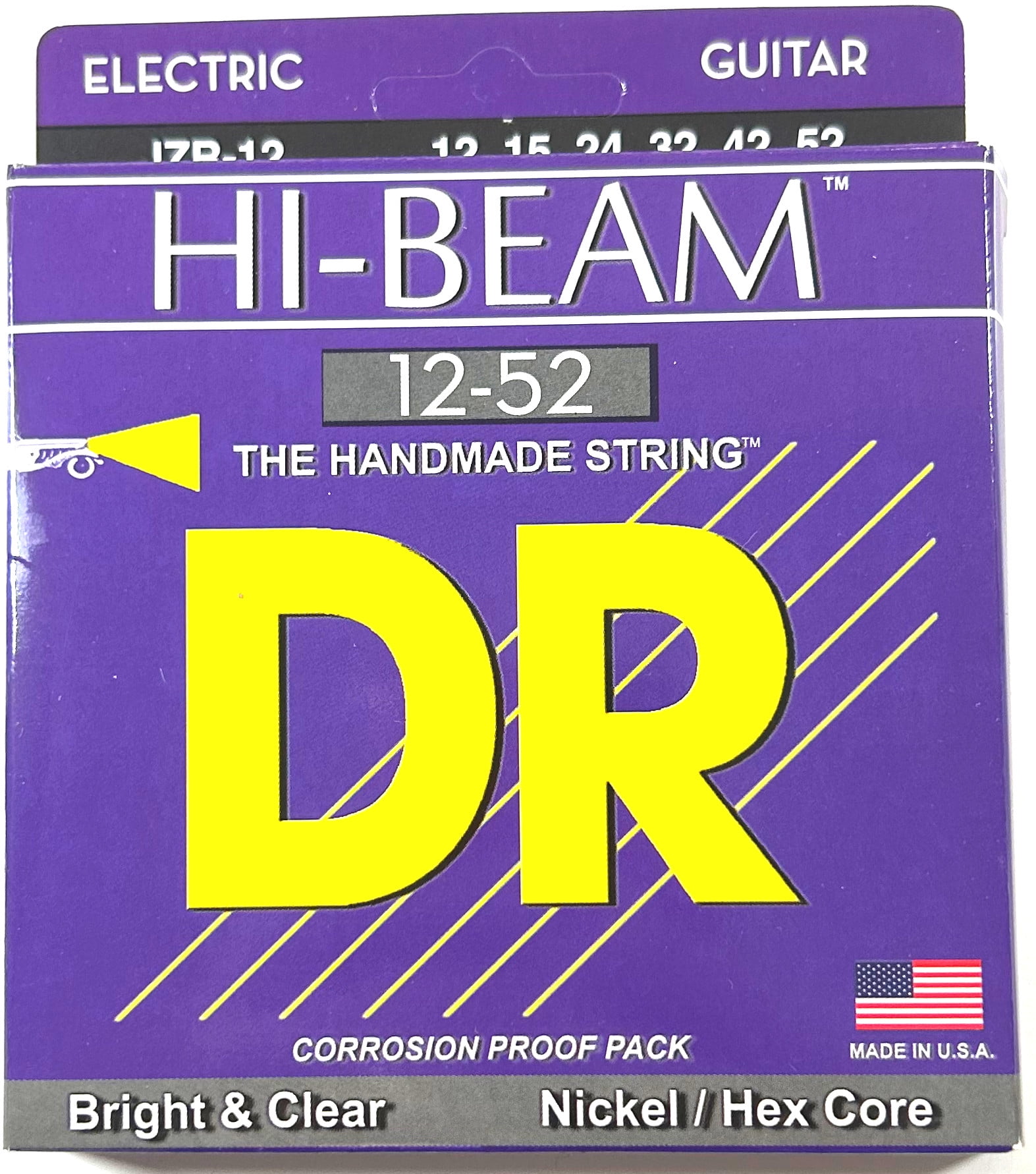 DR Guitar Strings Electric Hi Beam 5 Sets 12-52 Nickel Plated Hex Core JZR-12
