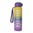 thumbnail image 1 of Toystoory Botella de agua de 1000ml con boquilla, taza de agua motivacional con marcador de tiempo y hebilla, hervidor de agua Tritan a prueba de fugas Kits de desorden para acampar No.2 Toystoory OD016993-02, 1 of 6