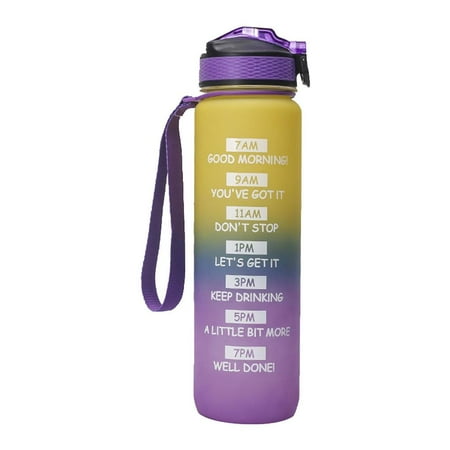 

unbranded 1000ml Water Bottle Professional Pressing Type Hydration Holder Outdoor Travel Leakproof Sport Drinking Bottles Drink Cup Type 2