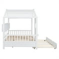 thumbnail image 4 of Huloretions House Bed with Trundle,Wooden Daybed Platform Bed Frame with Storage Shelves,For Girls Boys, 4 of 9