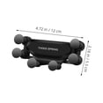 thumbnail image 2 of WHAMVOX Soporte Universal Negro Para Teléfono En Rejilla De Auto Con Instalación Fácil Y Soporte Estable, 2 of 8