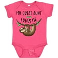 thumbnail image 3 of Inktastic My Great Aunt Loves Me Cute Sloth and Baby Boys or Girls Baby Bodysuit, 3 of 5