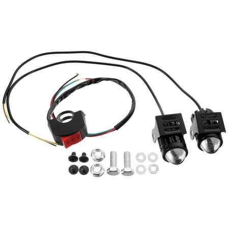 PENIKOKO Motorcycle Headlight White LED Motorbike Headlights 1 Set High Brightness Replacement