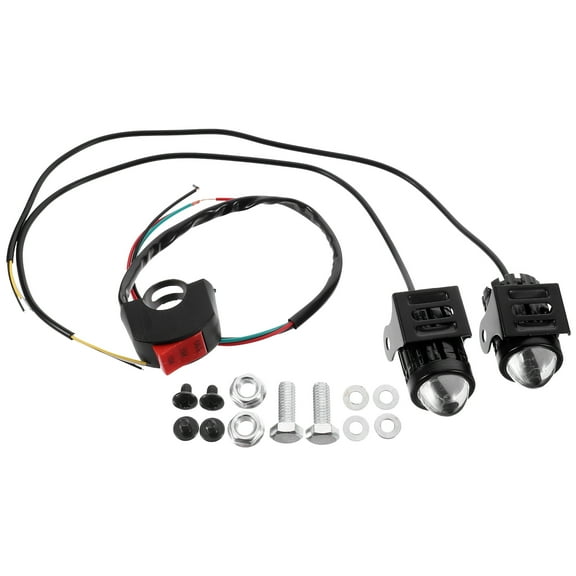 PENIKOKO Motorcycle Headlight White LED Motorbike Headlights 1 Set High Brightness Replacement