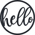 thumbnail image 1 of Hello Round Sign - Metal Wall Art, 1 of 6