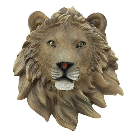 Ebros Simba Safari King Of The Jungle Lion Head Wall Decor Plaque 9.25