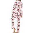 thumbnail image 4 of Purcolt Pajamas for Women Set Long Sleeve Button Down Sleepwear Soft Pjs Sets 2 Piece Lounge Sets with Pocket, 4 of 5