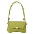 thumbnail image 1 of Bolsa De Hombro Bolso bandolera con hebilla de bloqueo de metal con personalidad elegante para mujer (verde) Ehuebsd Para Estrenar, 1 of 6