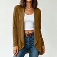 thumbnail image 5 of Women's Drape Open Front Cardigans Cozy Soft Long Sleeve Casual Outerwear Women Solid Color Loose Lightweight Flowy Cardigans Sweater, 5 of 9