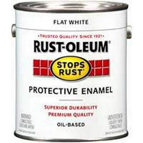 Rust-Oleum Professional Oil-Based Paint - Flat Finish - 1 Gal, White