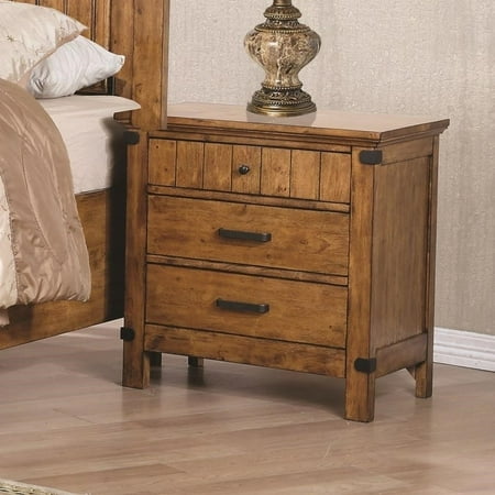 Coaster 205262-CO Brenner 3 Drawer Nightstand  Natural Honey