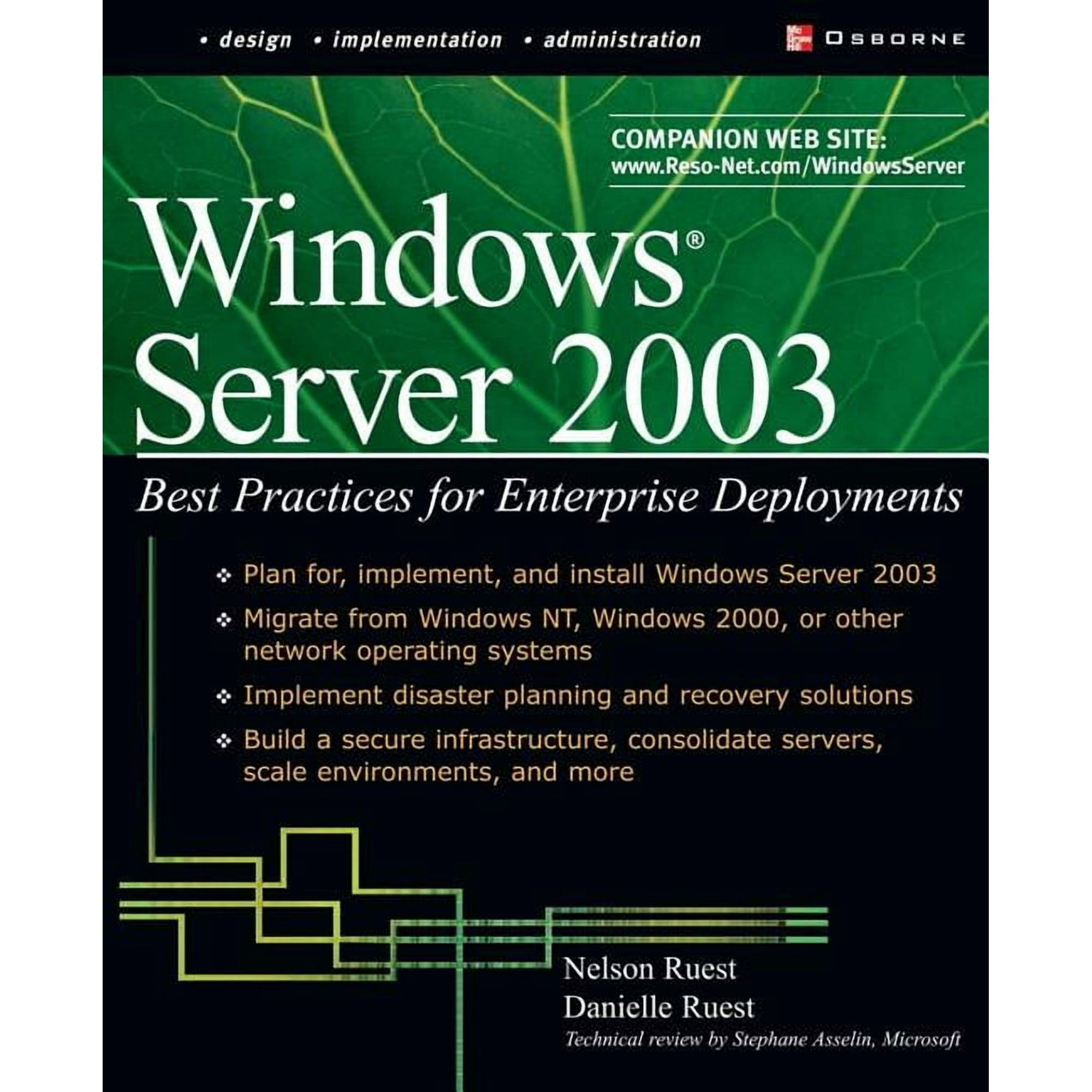 Windows Server 2003: Best Practices for Enterprise Deployments, (Paperback)