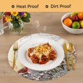 thumbnail image 4 of Christmas Round Placemats Set of 8, Braided Polypropylene Place Mats, Xmas Birds Berry Botanical Snowflake Washable Table Mats for Kitchen Dinner Holiday Wedding Party Coffee Table Decoration 15", 4 of 9