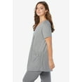 thumbnail image 3 of Roaman's Women's Plus Size Two Pocket Soft Knit Swing Tunic, 3 of 5