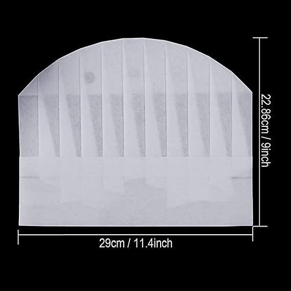 20 Chapeaux De Chef ZHYUAN - Non Tissé, Réglable - Pour Cuisine, Restaurant - Blanc
